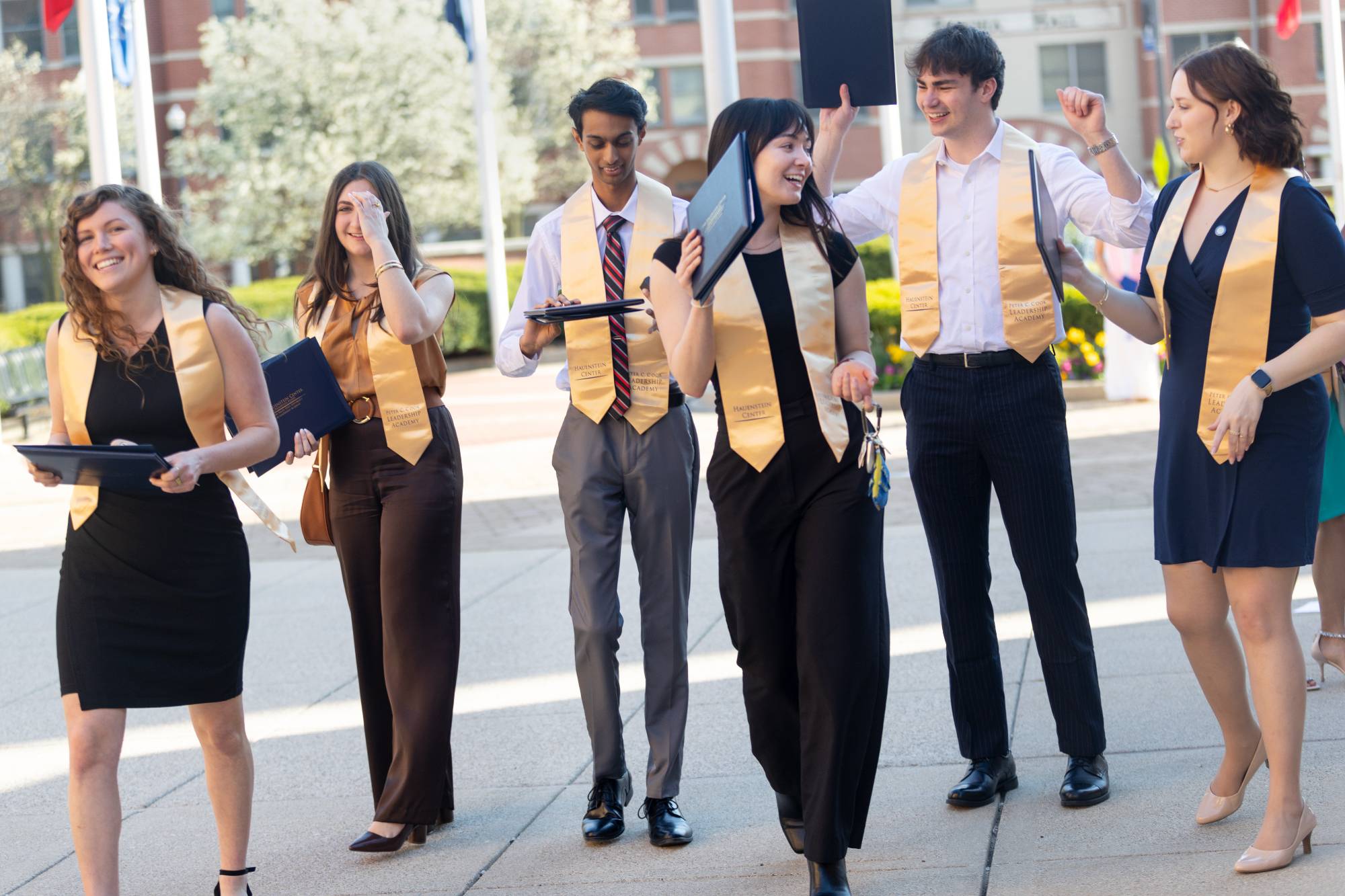 person speaking at a podium